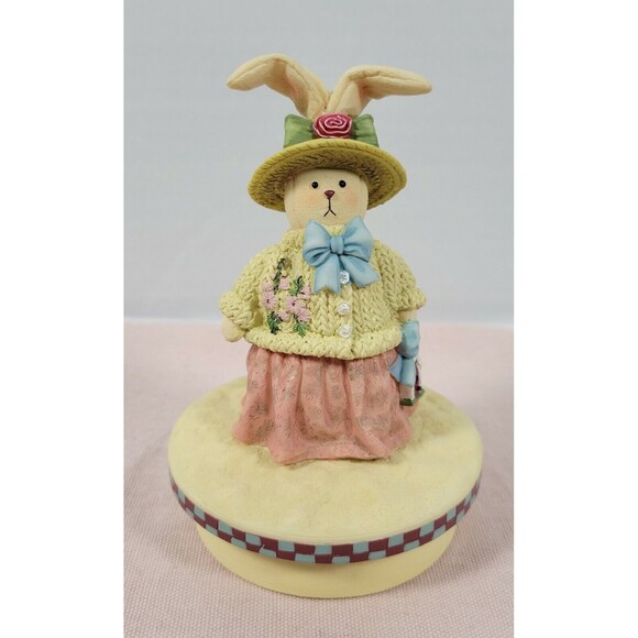 Our America Easter Candle Topper - Mrs. Bunny Rabbit w/Yellow Sweater - Picture 1 of 8